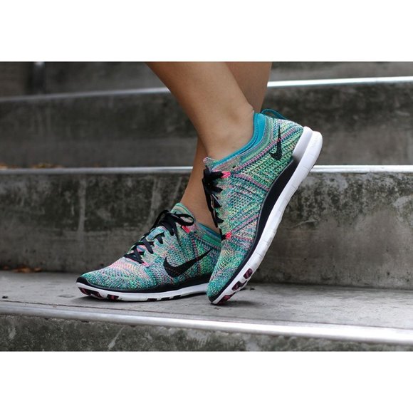 Nike | Nike Free Tr Flyknit Sneakers Multicolor Lace Up Shoes Size | Poshmark